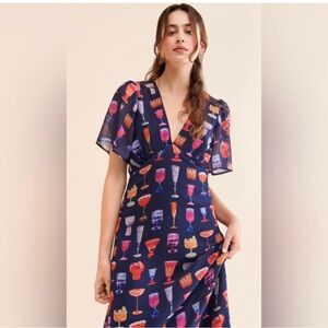 Anthropologie Lisa Says Gah Grace Printed Midi
Dress